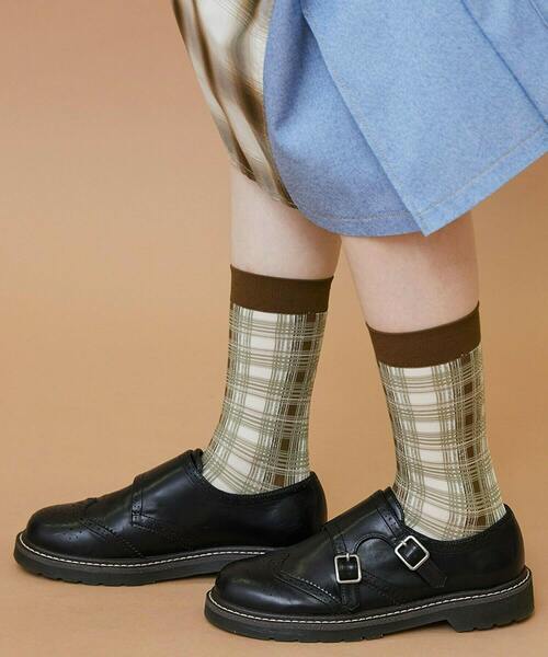 FRAPBOIS（フラボア）の「オンブレーソックス（ソックス/靴下・レディース・ネイビー/ベージュ/グリーン・FREE）」の4枚目の写真