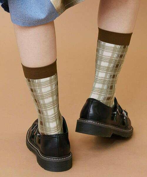 FRAPBOIS（フラボア）の「オンブレーソックス（ソックス/靴下・レディース・ネイビー/ベージュ/グリーン・FREE）」の5枚目の写真