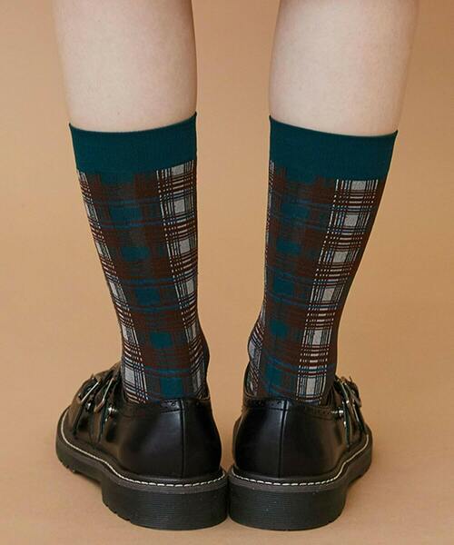 FRAPBOIS（フラボア）の「オンブレーソックス（ソックス/靴下・レディース・ネイビー/ベージュ/グリーン・FREE）」の7枚目の写真