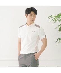 J.JANE（ジェイジェーン）の「メンズスタッドTシャツ(ホワイト)（ポロシャツ）」