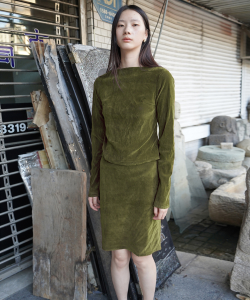 NUUANU(ヌアヌ)の「Camosa Skirt_Moss(スカート・レディース・その他・1/2/3)」の2枚目の写真