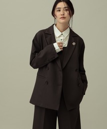 LAKOLE | 【セレモニー／卒入式にも】＜多機能素材＞パウダリーツイルWジャケット / 638604(テーラードジャケット)