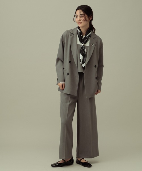 LAKOLE(ラコレ)の「【セレモニー/卒入式にも】<多機能素材>パウダリーツイルWジャケット / 638604(テーラードジャケット・レディース・グレー/チャコールグレー/ネイビー系8・MEDIUM/LARGE)」の16枚目の写真