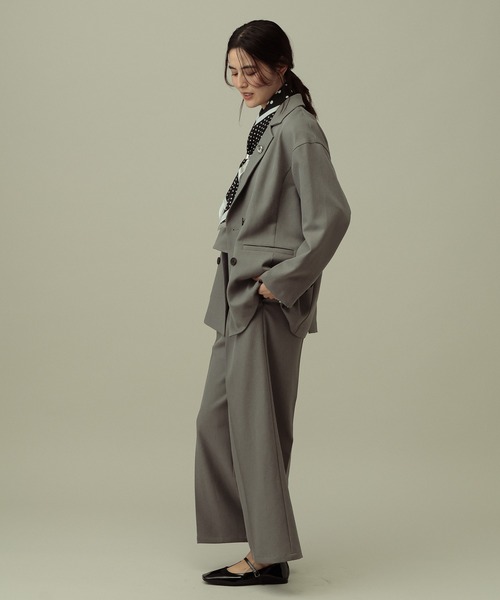 LAKOLE(ラコレ)の「【セレモニー/卒入式にも】<多機能素材>パウダリーツイルWジャケット / 638604(テーラードジャケット・レディース・グレー/チャコールグレー/ネイビー系8・MEDIUM/LARGE)」の17枚目の写真