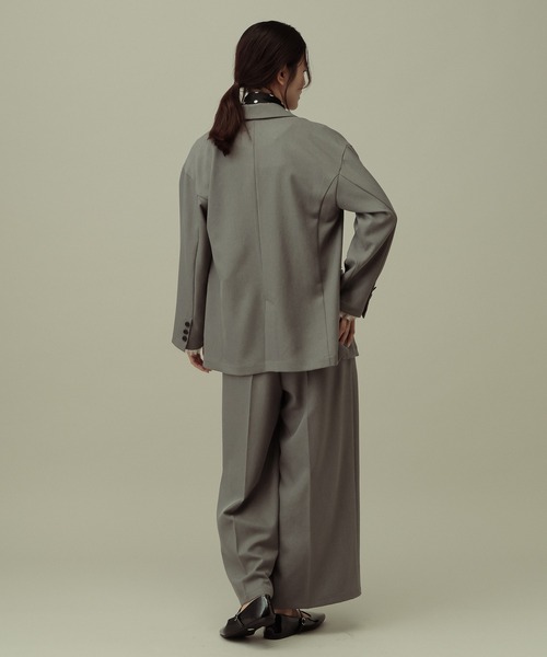 LAKOLE(ラコレ)の「【セレモニー/卒入式にも】<多機能素材>パウダリーツイルWジャケット / 638604(テーラードジャケット・レディース・グレー/チャコールグレー/ネイビー系8・MEDIUM/LARGE)」の18枚目の写真