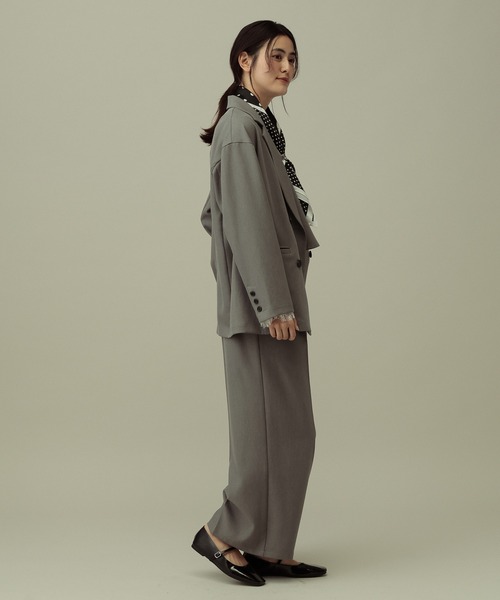 LAKOLE(ラコレ)の「【セレモニー/卒入式にも】<多機能素材>パウダリーツイルWジャケット / 638604(テーラードジャケット・レディース・グレー/チャコールグレー/ネイビー系8・MEDIUM/LARGE)」の19枚目の写真