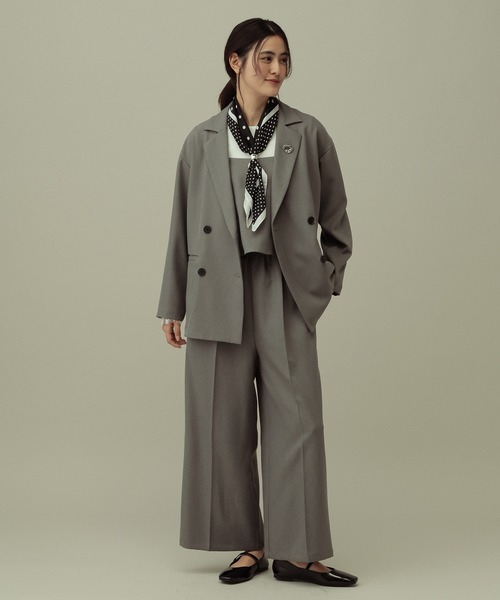 LAKOLE(ラコレ)の「【セレモニー/卒入式にも】<多機能素材>パウダリーツイルWジャケット / 638604(テーラードジャケット・レディース・グレー/チャコールグレー/ネイビー系8・MEDIUM/LARGE)」の20枚目の写真