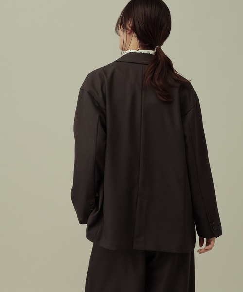 LAKOLE(ラコレ)の「【セレモニー/卒入式にも】<多機能素材>パウダリーツイルWジャケット / 638604(テーラードジャケット・レディース・グレー/チャコールグレー/ネイビー系8・MEDIUM/LARGE)」の11枚目の写真