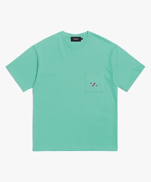 PIECEMAKER(ピースメーカー)の「PAPER ICON POCKET TSHIRTS (MINT)(Tシャツ/カットソー・レディース・その他・M/L)」の1枚目の写真