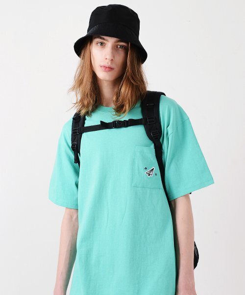 PIECEMAKER(ピースメーカー)の「PAPER ICON POCKET TSHIRTS (MINT)(Tシャツ/カットソー・レディース・その他・M/L)」の2枚目の写真
