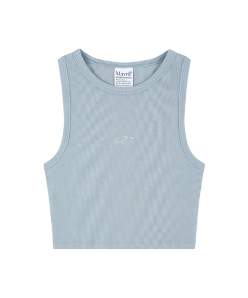 MAVRK(マーベリック)の「ソフトリブクロップスリーブレススカイブルー(Tシャツ/カットソー・レディース・その他・ONE SIZE)」の1枚目の写真