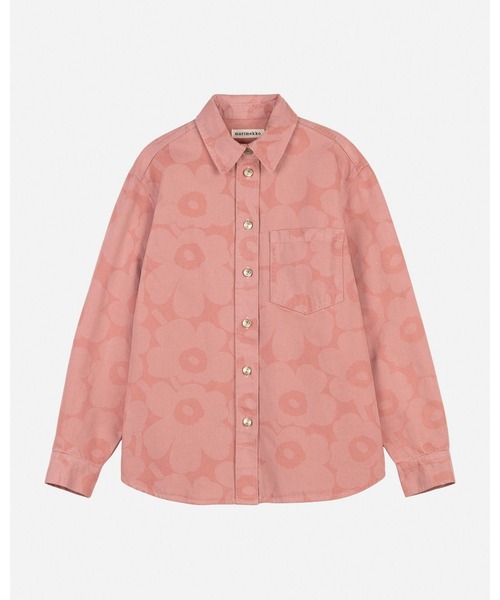 marimekko（マリメッコ）の「【Maridenim】 Vaihe Unikko / Shirt（シャツ/ブラウス・レディース・ベビーピンク・38/32/34/42/36/40）」の4枚目の写真
