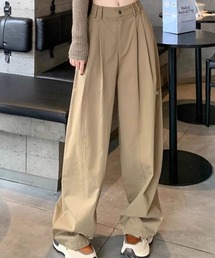 SHOUYO（ショウヨウ）の「タックデザイン ワイドパンツ（スラックス）」
