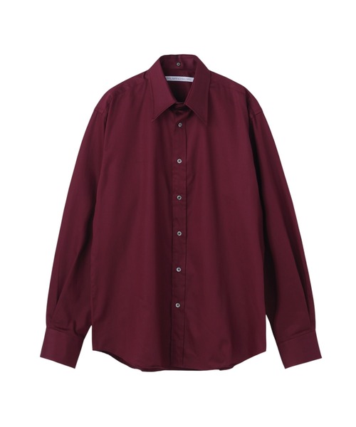 JOHN LAWRENCE SULLIVAN（ジョンローレンスサリバン）の「COTTON SATIN DETACHABLE COLLAR SHIRT（シャツ/ブラウス・メンズ・ブラック/ホワイト/ボルドー/サックスブルー・44/46/48）」の4枚目の写真