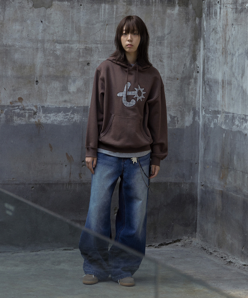 TONY LAWRENCE(トニーローレンス)の「アプリケ刺繍フードパーカー ブラウン(パーカー・レディース・その他・SMALL/MEDIUM/LARGE)」の6枚目の写真