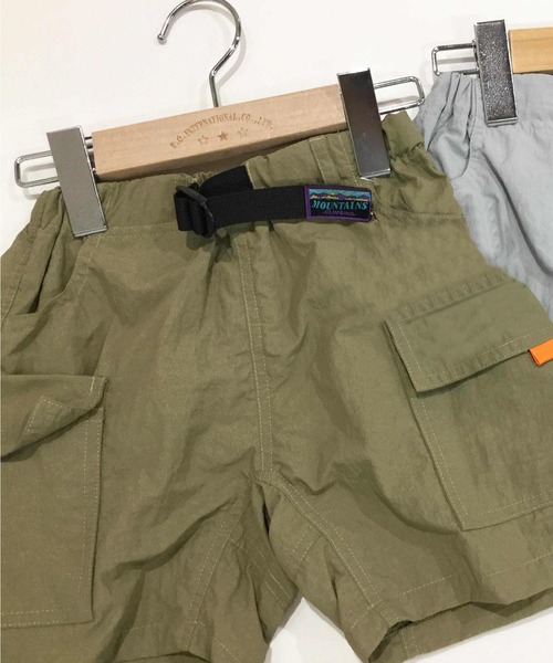 F.O.KIDS(エフオーキッズ)の「F.O.KIDS/エフオーキッズ ガゼットクロッチ ウエストベルト クライミングショーツ 2026年 夏 夏服(その他パンツ・キッズ・ライトグレー/ベージュ/パープル・140/150/160)」の2枚目の写真