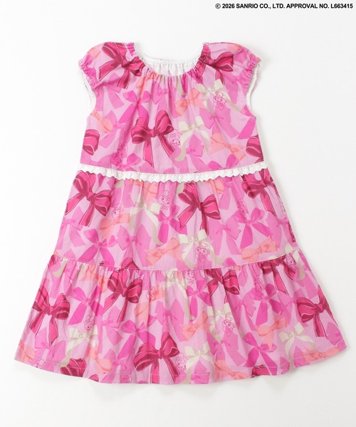 HAKKA KIDS(ハッカキッズ)の「【ハッカキッズ×サンリオキャラクターズ】オリジナルプリントワンピース(ワンピース・キッズ・ピンク/イエロー/パープル/サックスブルー・120cm/110cm/100cm/130cm)」の4枚目の写真