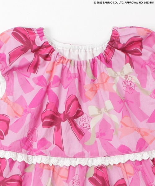 HAKKA KIDS(ハッカキッズ)の「【ハッカキッズ×サンリオキャラクターズ】オリジナルプリントワンピース(ワンピース・キッズ・ピンク/イエロー/パープル/サックスブルー・120cm/110cm/100cm/130cm)」の10枚目の写真