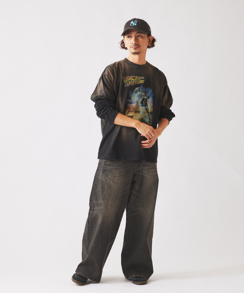 JOURNAL STANDARD relume(ジャーナルスタンダード レリューム)の「スモーキーデニム 11oz ワイド エンジニアド パンツ(デニムパンツ・メンズ・コバルトブルー/ブラック系その他/クリアブルー・MEDIUM/LARGE)」の10枚目の写真