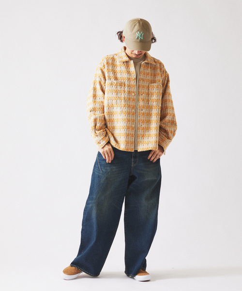 JOURNAL STANDARD relume(ジャーナルスタンダード レリューム)の「スモーキーデニム 11oz ワイド エンジニアド パンツ(デニムパンツ・メンズ・コバルトブルー/ブラック系その他/クリアブルー・MEDIUM/LARGE)」の11枚目の写真