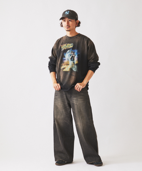 JOURNAL STANDARD relume(ジャーナルスタンダード レリューム)の「スモーキーデニム 11oz ワイド エンジニアド パンツ(デニムパンツ・メンズ・コバルトブルー/ブラック系その他/クリアブルー・MEDIUM/LARGE)」の13枚目の写真