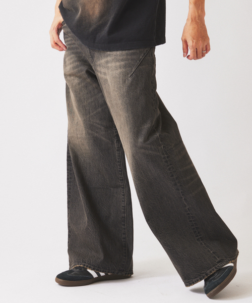 JOURNAL STANDARD relume(ジャーナルスタンダード レリューム)の「スモーキーデニム 11oz ワイド エンジニアド パンツ(デニムパンツ・メンズ・コバルトブルー/ブラック系その他/クリアブルー・MEDIUM/LARGE)」の18枚目の写真