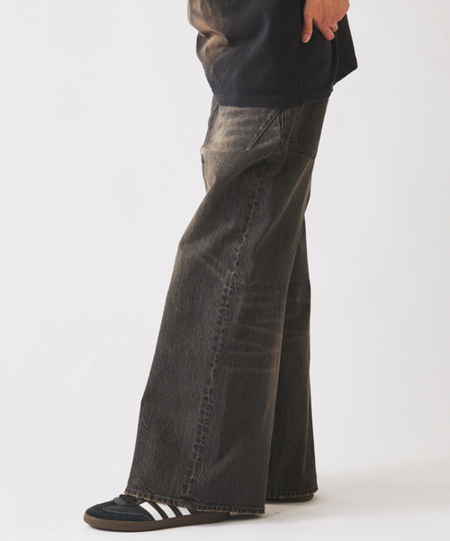JOURNAL STANDARD relume(ジャーナルスタンダード レリューム)の「スモーキーデニム 11oz ワイド エンジニアド パンツ(デニムパンツ・メンズ・コバルトブルー/ブラック系その他/クリアブルー・MEDIUM/LARGE)」の19枚目の写真