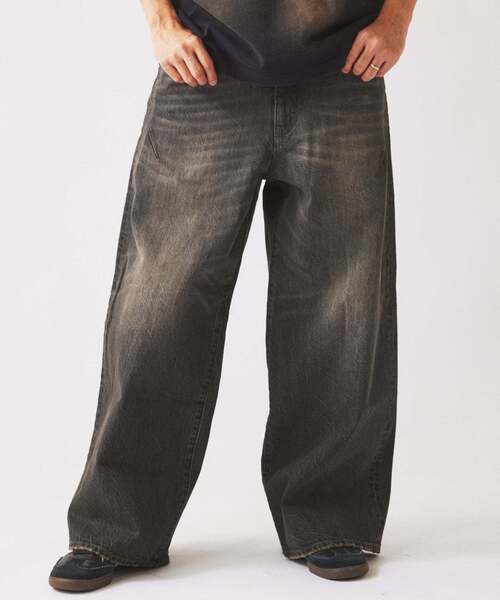 JOURNAL STANDARD relume（ジャーナルスタンダード　レリューム）の「スモーキーデニム 11oz ワイド エンジニアド パンツ（デニムパンツ・メンズ・コバルトブルー/ブラック系その他/クリアブルー・MEDIUM/LARGE）」の19枚目の写真