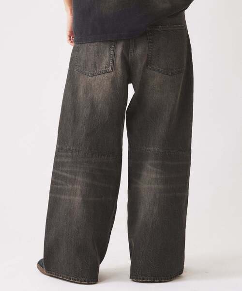 JOURNAL STANDARD relume（ジャーナルスタンダード　レリューム）の「スモーキーデニム 11oz ワイド エンジニアド パンツ（デニムパンツ・メンズ・コバルトブルー/ブラック系その他/クリアブルー・MEDIUM/LARGE）」の22枚目の写真