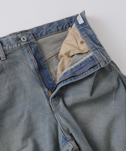 JOURNAL STANDARD relume(ジャーナルスタンダード レリューム)の「スモーキーデニム 11oz ワイド エンジニアド パンツ(デニムパンツ・メンズ・コバルトブルー/ブラック系その他/クリアブルー・MEDIUM/LARGE)」の6枚目の写真