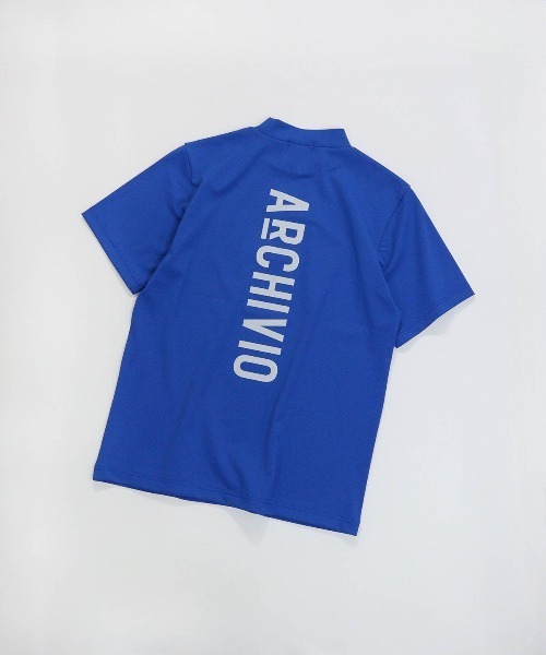 archivio(アルチビオ)の「<MENS>UV冷感バックロゴプルオーバー(Tシャツ/カットソー・メンズ・ブラック/ホワイト/ブルー/ベージュ・M/LL/L)」の1枚目の写真