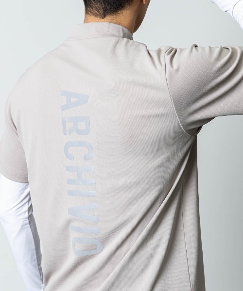 archivio(アルチビオ)の「<MENS>UV冷感バックロゴプルオーバー(Tシャツ/カットソー・メンズ・ブラック/ホワイト/ブルー/ベージュ・M/LL/L)」の7枚目の写真
