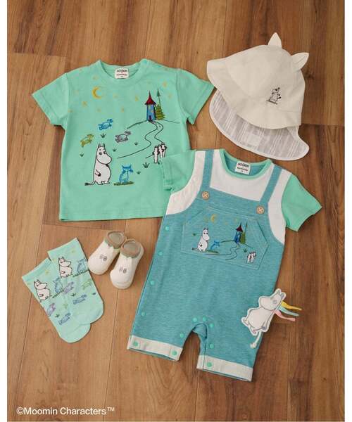 kladskap（クレードスコープ）の「【MOOMIN】ムーミンと夜空半袖Tシャツ（Tシャツ/カットソー・キッズ・ラベンダー/エメラルド・110cm/100cm/90cm/80ｃｍ/120cm）」の6枚目の写真