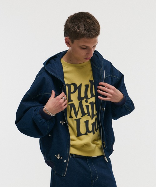 FIREMAN HOOK DENIM HOODIE / ファイヤーマンフック デニムフーディー