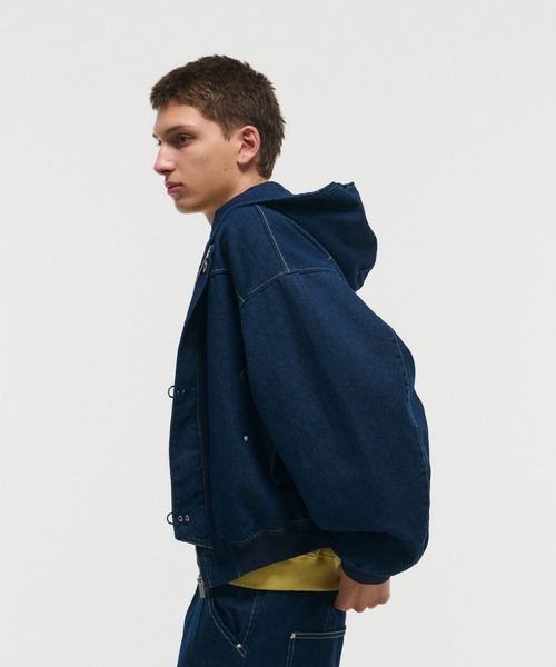 FIREMAN HOOK DENIM HOODIE / ファイヤーマンフック デニムフーディー