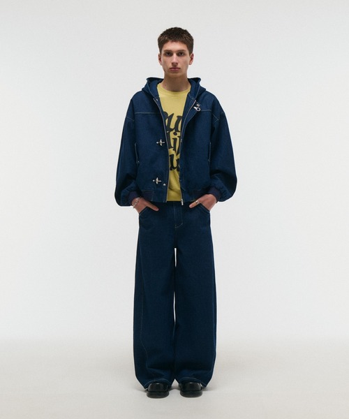 FIREMAN HOOK DENIM HOODIE / ファイヤーマンフック デニムフーディー