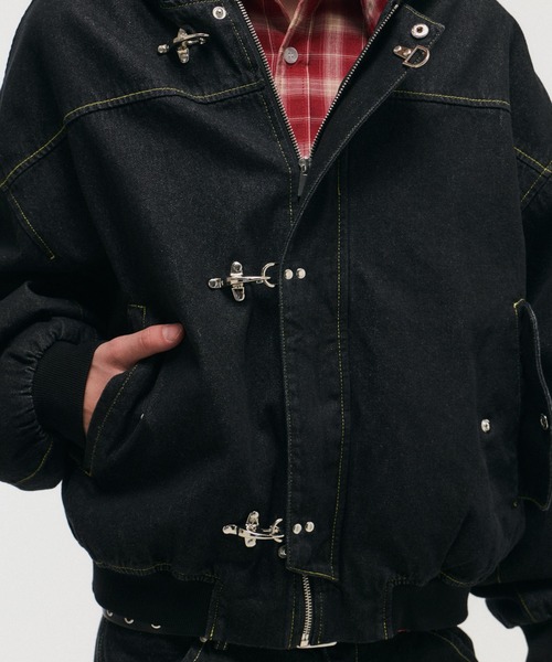 セール】FIREMAN HOOK DENIM HOODIE / ファイヤーマンフック デニム