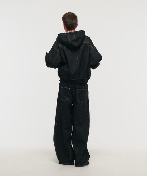 セール】FIREMAN HOOK DENIM HOODIE / ファイヤーマンフック デニム