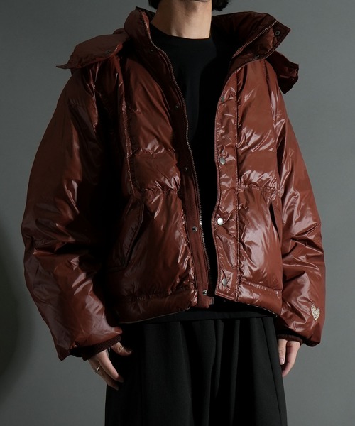 おしゃれスタ(オシャレスタ)の「2way リバーシブル 中綿 シレ―ブルゾン オーバーサイズ メンズ レディース(ブルゾン・メンズ・ブラウン/カーキ/ブラック・L/M)」の9枚目の写真
