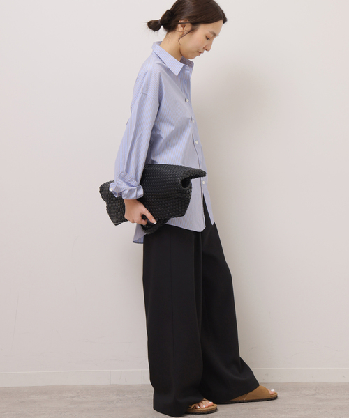 JOURNAL STANDARD relume（ジャーナルスタンダード　レリューム）の「［26SS新作］インタックイージーパンツ（スラックス・レディース・ブラック/グレー/チャコールグレー/ベージュ・36/38）」の7枚目の写真