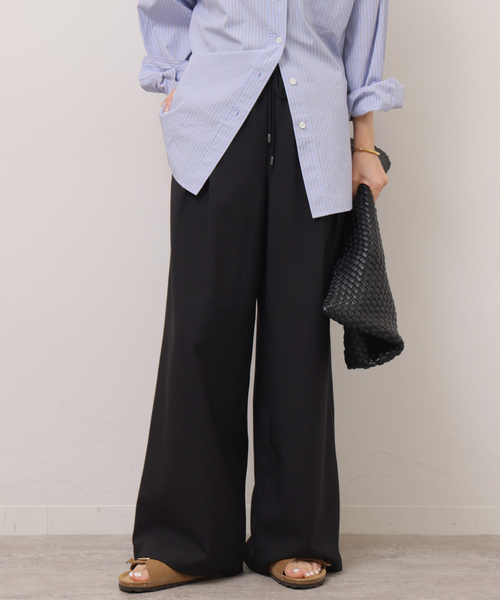 JOURNAL STANDARD relume（ジャーナルスタンダード　レリューム）の「［26SS新作］インタックイージーパンツ（スラックス・レディース・ブラック/グレー/チャコールグレー/ベージュ・36/38）」の8枚目の写真