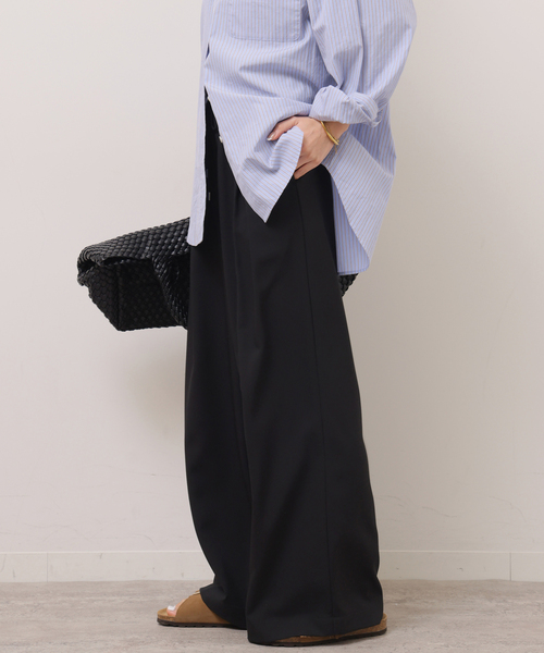 JOURNAL STANDARD relume（ジャーナルスタンダード　レリューム）の「［26SS新作］インタックイージーパンツ（スラックス・レディース・ブラック/グレー/チャコールグレー/ベージュ・36/38）」の10枚目の写真