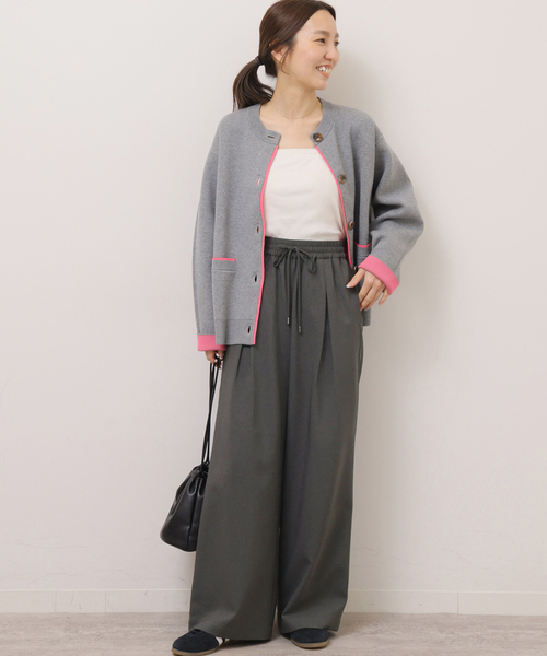 JOURNAL STANDARD relume（ジャーナルスタンダード　レリューム）の「［26SS新作］インタックイージーパンツ（スラックス・レディース・ブラック/グレー/チャコールグレー/ベージュ・36/38）」の12枚目の写真