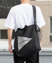 and wander | and wander/アンドワンダー recycle OX logo tote bag リサイクルポリエステル トートバッグ 2026年春夏(トートバッグ)