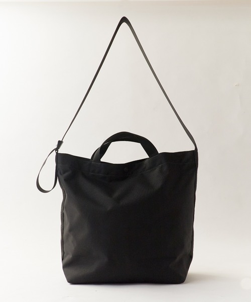 and wander（アンドワンダー）の「and wander/アンドワンダー recycle OX logo tote bag リサイクルポリエステル トートバッグ 2026年春夏（トートバッグ・メンズ・ブラック・FREE）」の11枚目の写真