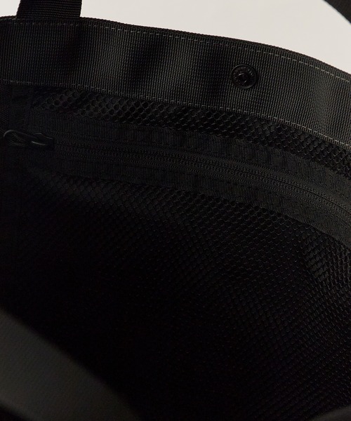 and wander（アンドワンダー）の「and wander/アンドワンダー recycle OX logo tote bag リサイクルポリエステル トートバッグ 2026年春夏（トートバッグ・メンズ・ブラック・FREE）」の20枚目の写真