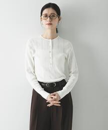 URBAN RESEARCH | パターンメッシュヘンリーネックニット(ニット/セーター)