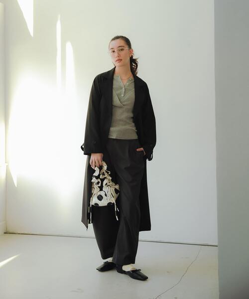 URBAN RESEARCH(アーバンリサーチ)の「パターンメッシュヘンリーネックニット(ニット/セーター・レディース・グレー/オフホワイト/ミント・FREE)」の6枚目の写真