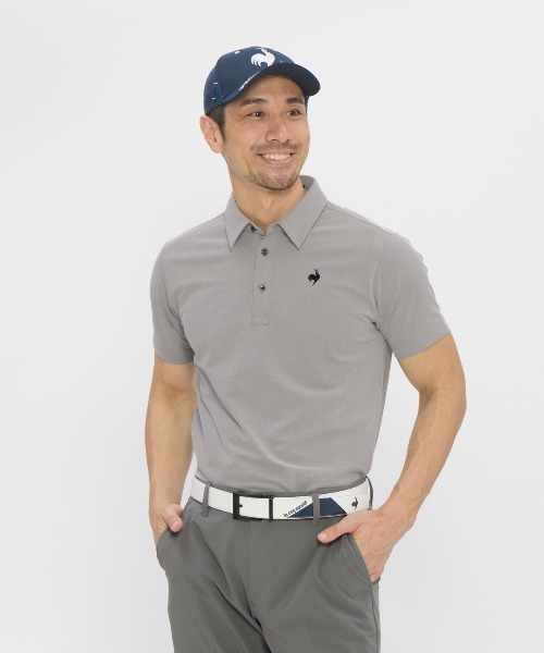 le coq sportif GOLF(ルコックスポルティフゴルフ)の「【DAILY】ベーシック半袖シャツ(Tシャツ/カットソー・メンズ・グレー/ホワイト/ネイビー・L/XL/3L/M)」の2枚目の写真