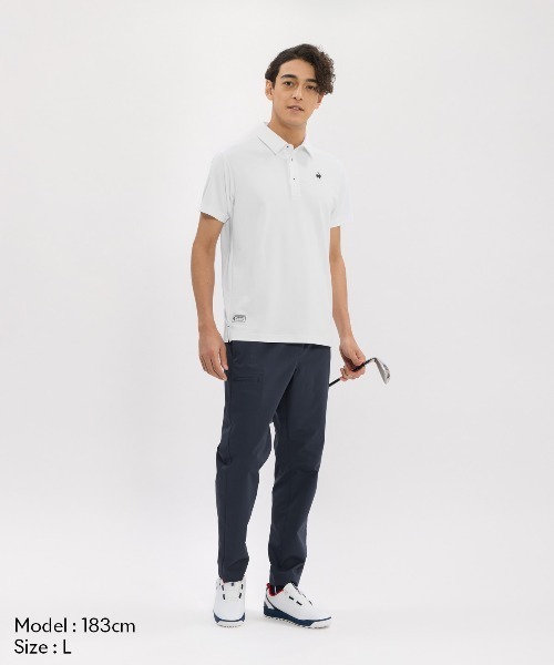 le coq sportif GOLF(ルコックスポルティフゴルフ)の「【DAILY】ベーシック半袖シャツ(Tシャツ/カットソー・メンズ・グレー/ホワイト/ネイビー・L/XL/3L/M)」の5枚目の写真